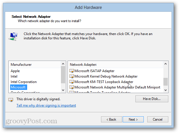 Disable Microsoft Loopback Adapter
